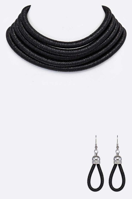 Layer magnetic necklace set