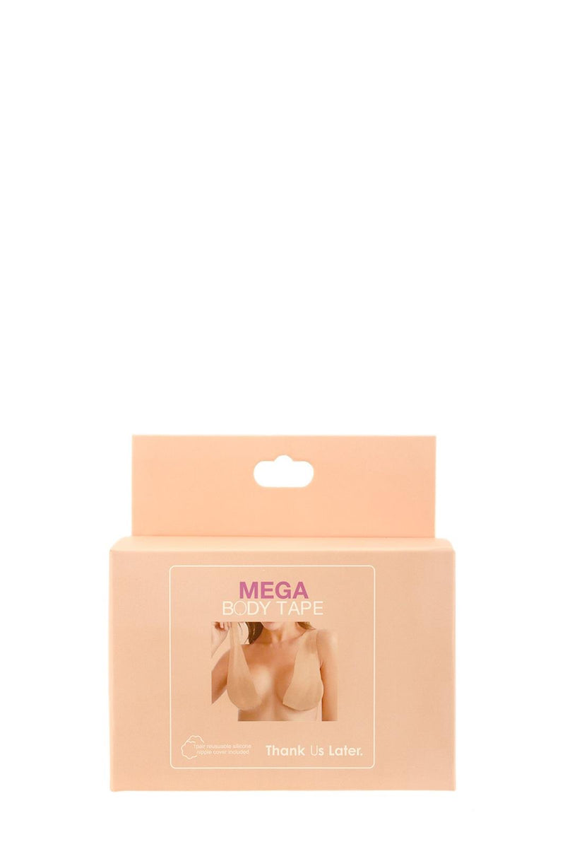 Mega body tape with silicone clear