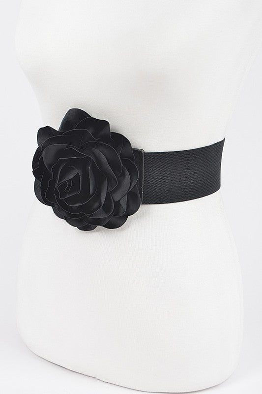 Flower black belt delicate