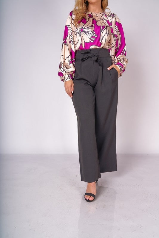 Belted dressy pant