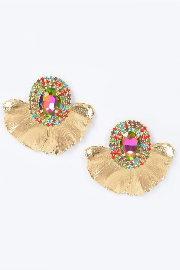 Rhinestone multicolor earrings