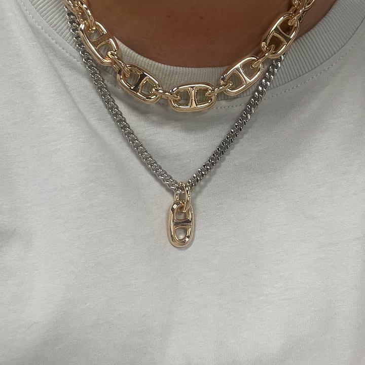 Bold fancy florence necklace