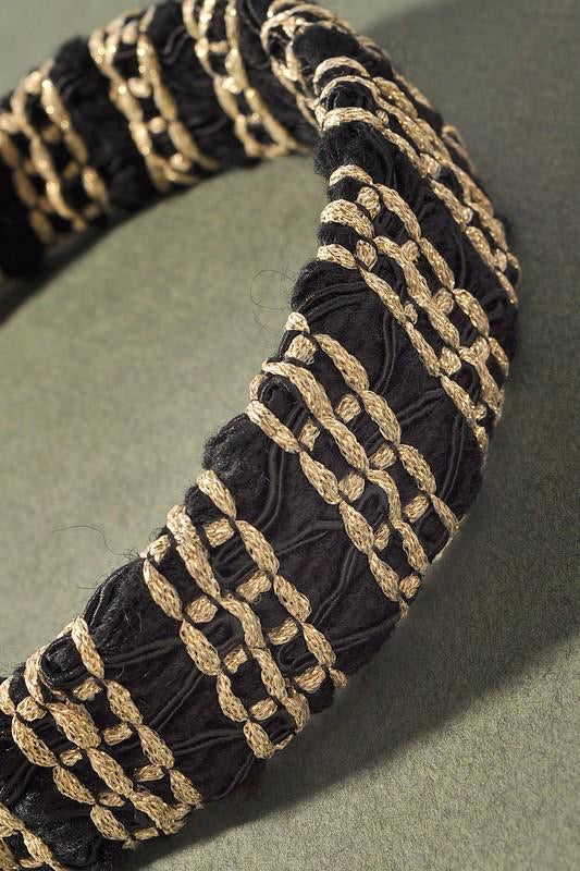 Chain detail black hairband